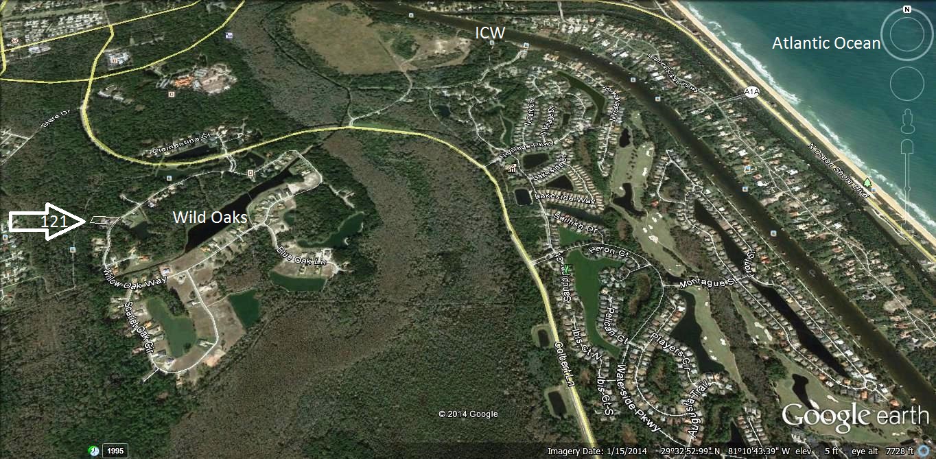 121 Willow Oak Way in Grand Haven, Palml Coast, FL - Google Earth